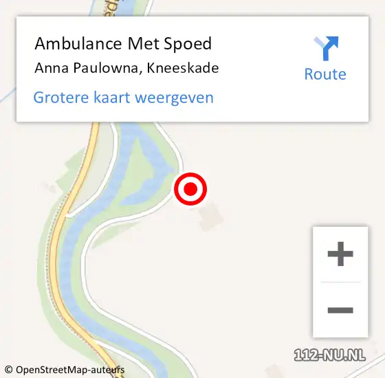 Locatie op kaart van de 112 melding: Ambulance Met Spoed Naar Anna Paulowna, Kneeskade op 23 juli 2015 03:41