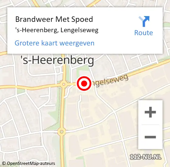 Locatie op kaart van de 112 melding: Brandweer Met Spoed Naar 's-Heerenberg, Lengelseweg op 28 juli 2015 23:57