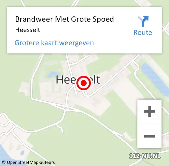 Locatie op kaart van de 112 melding: Brandweer Met Grote Spoed Naar Heesselt op 30 augustus 2015 22:31