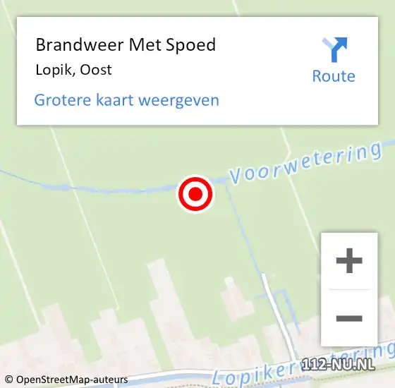 Locatie op kaart van de 112 melding: Brandweer Met Spoed Naar Lopik, Enschedeweg op 31 augustus 2015 16:23