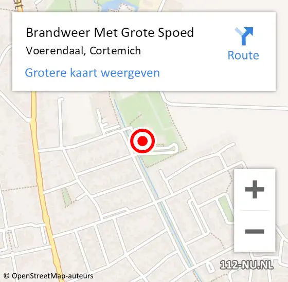 Locatie op kaart van de 112 melding: Brandweer Met Grote Spoed Naar Voerendaal, Cortemich op 13 oktober 2015 15:45