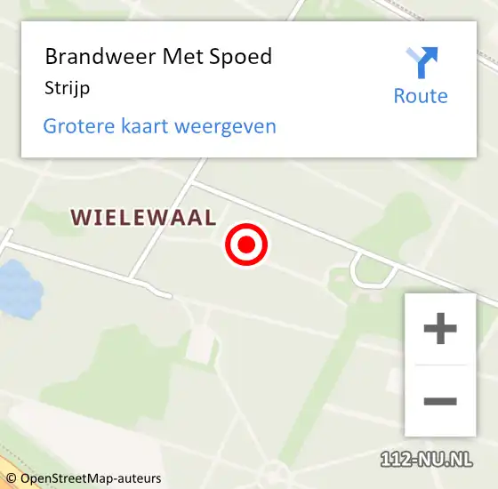 Locatie op kaart van de 112 melding: Brandweer Met Spoed Naar Strijp op 24 oktober 2015 20:20