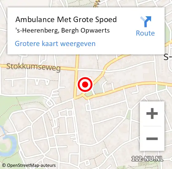 Locatie op kaart van de 112 melding: Ambulance Met Grote Spoed Naar 's-Heerenberg, Bergh Opwaerts op 24 oktober 2015 23:41