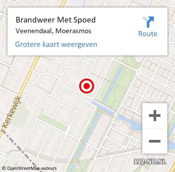 Locatie op kaart van de 112 melding: Brandweer Met Spoed Naar Veenendaal, Moerasmos op 13 november 2015 17:08