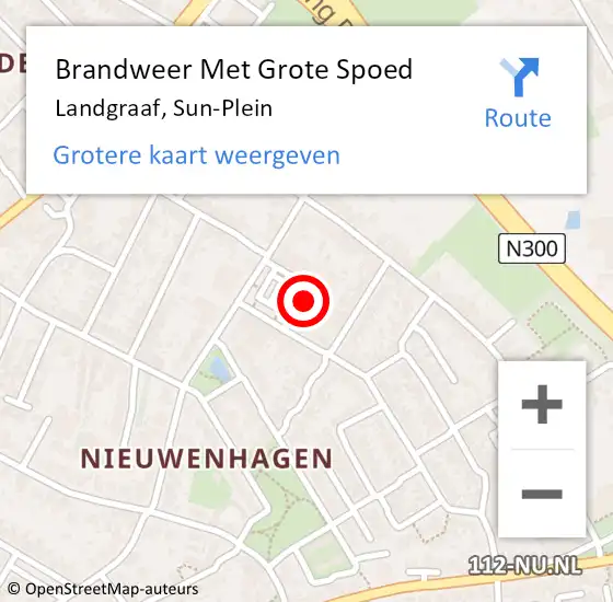 Locatie op kaart van de 112 melding: Brandweer Met Grote Spoed Naar Landgraaf, Sun-Plein op 28 november 2015 22:24