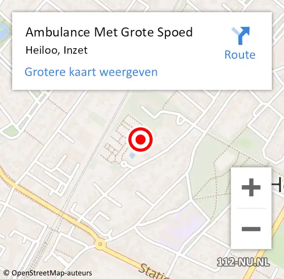 Locatie op kaart van de 112 melding: Ambulance Met Grote Spoed Naar Heiloo, Inzet op 28 november 2013 21:08