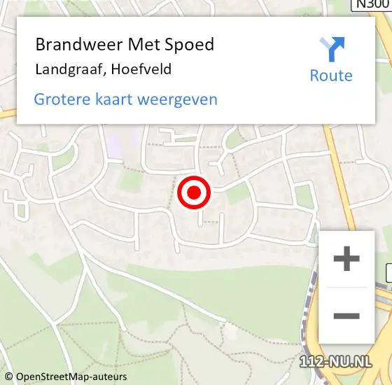 Locatie op kaart van de 112 melding: Brandweer Met Spoed Naar Landgraaf, Hoefveld op 5 december 2015 01:21