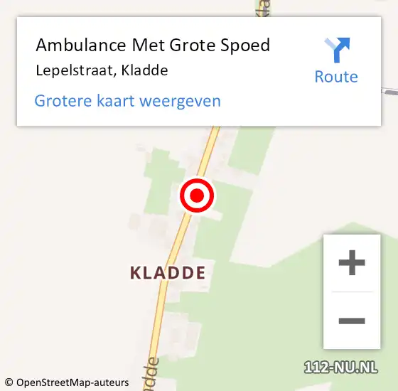 Locatie op kaart van de 112 melding: Ambulance Met Grote Spoed Naar Lepelstraat, Kladde op 16 december 2015 22:41