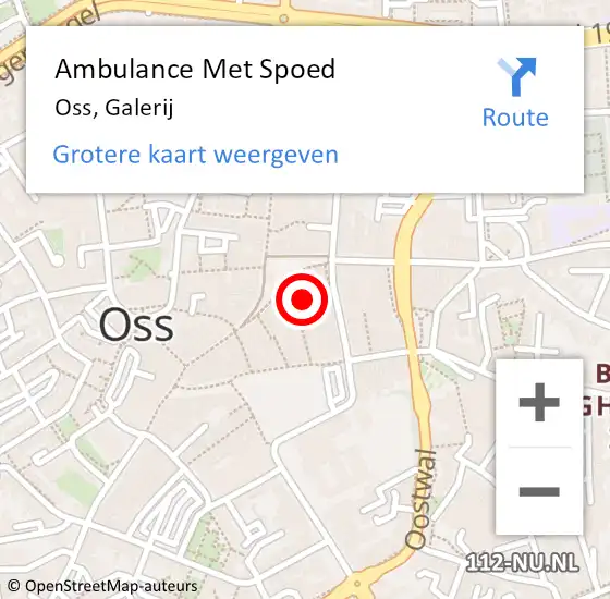 Locatie op kaart van de 112 melding: Ambulance Met Spoed Naar Oss, Galerij op 22 december 2015 18:20