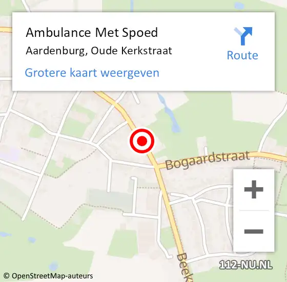 Locatie op kaart van de 112 melding: Ambulance Met Spoed Naar Aardenburg, Oude Kerkstraat op 28 december 2015 00:14