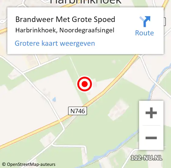 Locatie op kaart van de 112 melding: Brandweer Met Grote Spoed Naar Harbrinkhoek, Noordegraafsingel op 31 december 2015 17:17