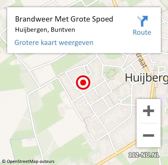 Locatie op kaart van de 112 melding: Brandweer Met Grote Spoed Naar Huijbergen, Buntven op 31 december 2015 21:18