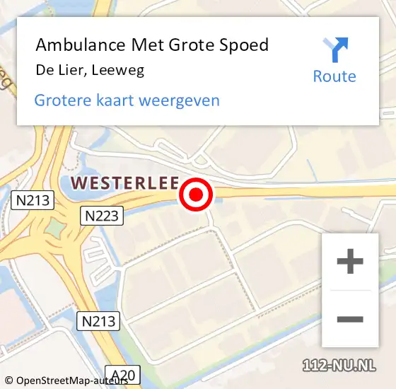 Locatie op kaart van de 112 melding: Ambulance Met Grote Spoed Naar Botlek Rotterdam, A15 Li op 29 februari 2016 06:36