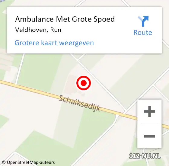 Locatie op kaart van de 112 melding: Ambulance Met Grote Spoed Naar Veldhoven, Run op 10 maart 2016 19:41