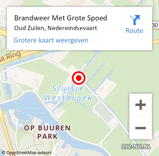 Locatie op kaart van de 112 melding: Brandweer Met Grote Spoed Naar Oud Zuilen, Nedereindsevaart op 15 maart 2016 04:14