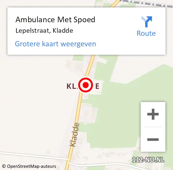 Locatie op kaart van de 112 melding: Ambulance Met Spoed Naar Lepelstraat, Kladde op 23 maart 2016 05:29