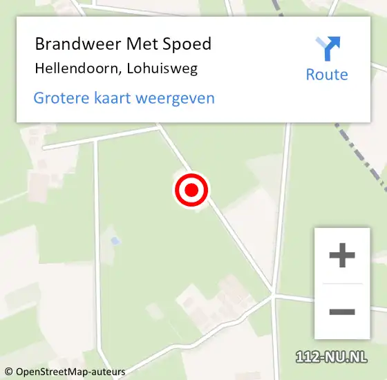 Locatie op kaart van de 112 melding: Brandweer Met Spoed Naar Hellendoorn, Lohuisweg op 28 maart 2016 11:33