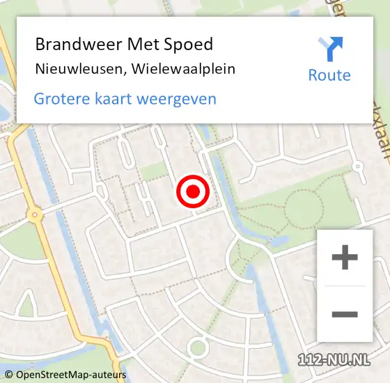 Locatie op kaart van de 112 melding: Brandweer Met Spoed Naar Nieuwleusen, Wielewaalplein op 10 april 2016 15:28