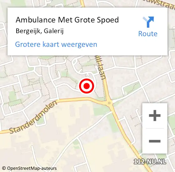 Locatie op kaart van de 112 melding: Ambulance Met Grote Spoed Naar Bergeijk, Galerij op 23 april 2016 12:41