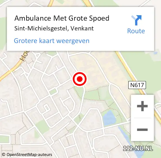 Locatie op kaart van de 112 melding: Ambulance Met Grote Spoed Naar Sint-Michielsgestel, Venkant op 29 april 2016 18:31