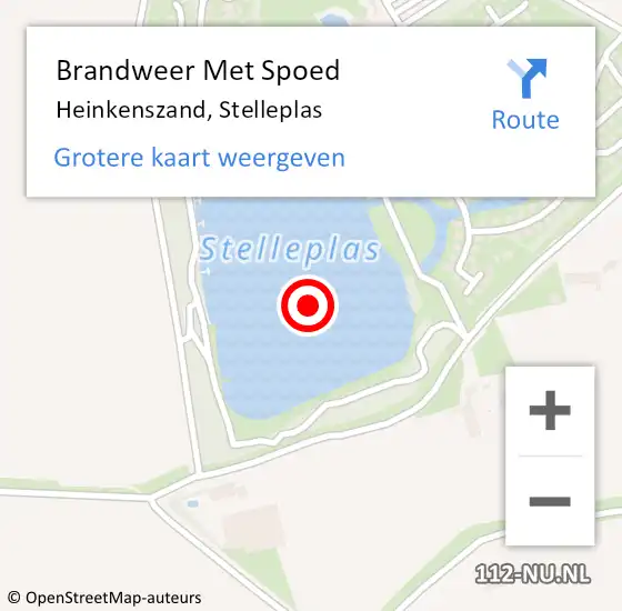 Locatie op kaart van de 112 melding: Brandweer Met Spoed Naar Heinkenszand, Stelleplas op 6 mei 2016 01:35