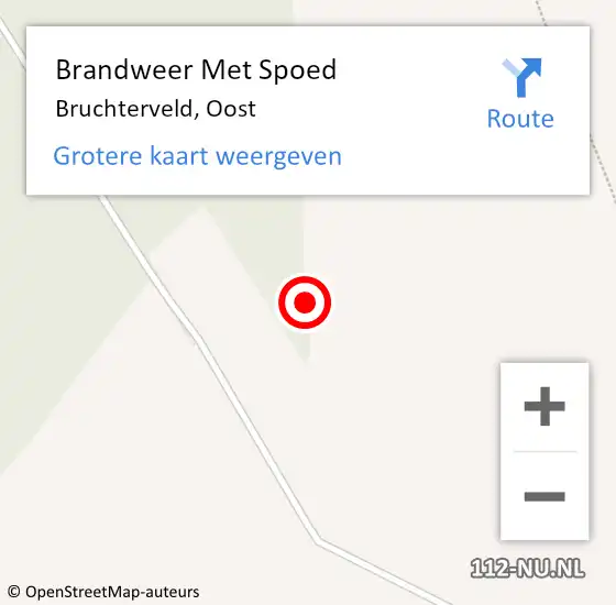 Locatie op kaart van de 112 melding: Brandweer Met Spoed Naar Bruchterveld, Oost op 21 mei 2016 06:17