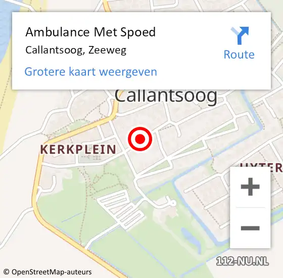 Locatie op kaart van de 112 melding: Ambulance Met Spoed Naar Callantsoog, Zeeweg op 21 mei 2016 19:02