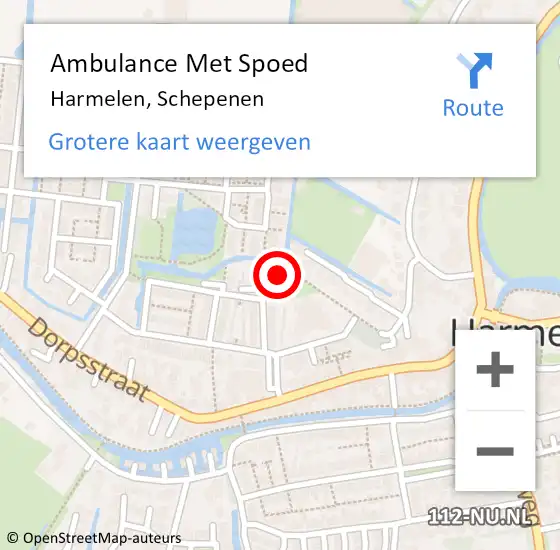 Locatie op kaart van de 112 melding: Ambulance Met Spoed Naar Harmelen, Schepenen op 28 mei 2016 18:16