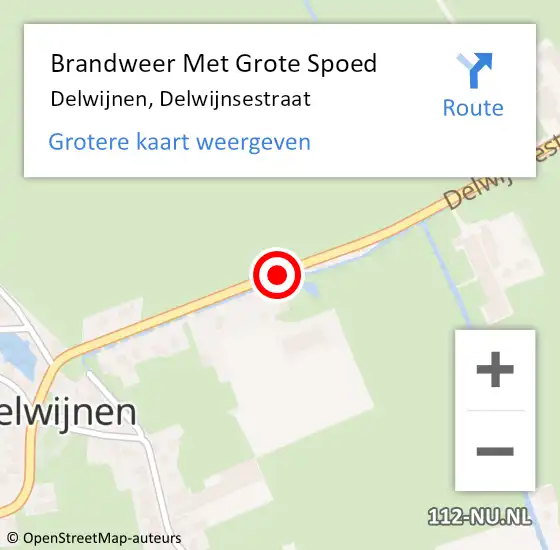 Locatie op kaart van de 112 melding: Brandweer Met Grote Spoed Naar Delwijnen, Delwijnsestraat op 31 mei 2016 20:51