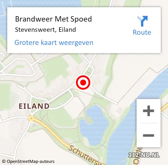 Locatie op kaart van de 112 melding: Brandweer Met Spoed Naar Stevensweert, Eiland op 2 juni 2016 06:33