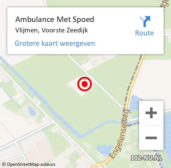 Locatie op kaart van de 112 melding: Ambulance Met Spoed Naar Vlijmen, Voorste Zeedijk op 2 juni 2016 08:40