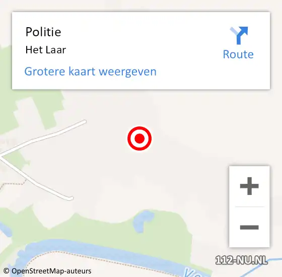 Locatie op kaart van de 112 melding: Politie Het Laar op 2 juni 2016 20:28