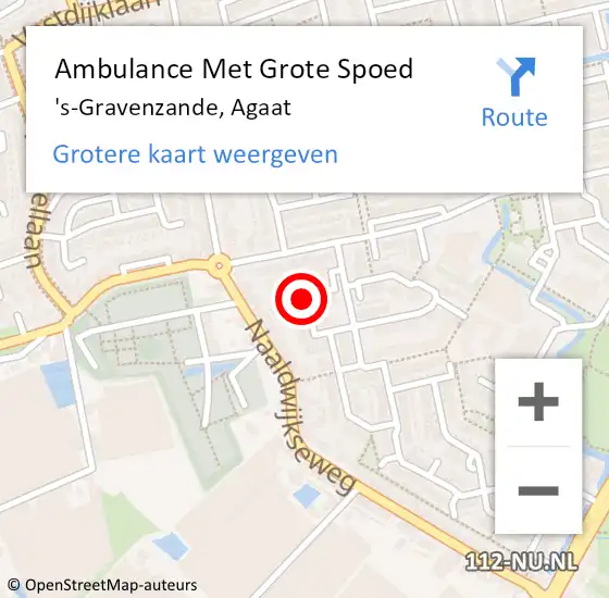 Locatie op kaart van de 112 melding: Ambulance Met Grote Spoed Naar 's-Gravenzande, Agaat op 4 juni 2016 21:46