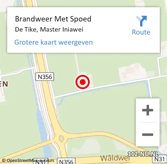 Locatie op kaart van de 112 melding: Brandweer Met Spoed Naar De Tike, Master Iniawei op 5 juni 2016 16:25