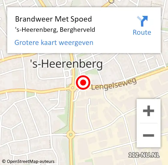 Locatie op kaart van de 112 melding: Brandweer Met Spoed Naar 's-Heerenberg, Bergherveld op 9 juni 2016 21:39