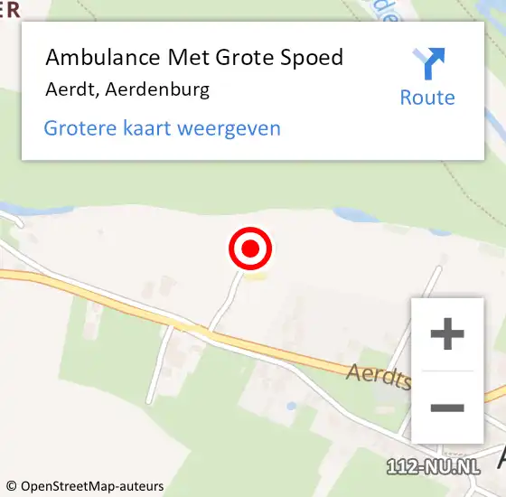 Locatie op kaart van de 112 melding: Ambulance Met Grote Spoed Naar Aerdt, Aerdenburg op 15 juni 2016 10:12