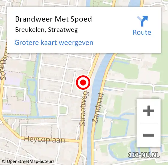 Locatie op kaart van de 112 melding: Brandweer Met Spoed Naar Breukelen, Straatweg op 23 juni 2016 06:52