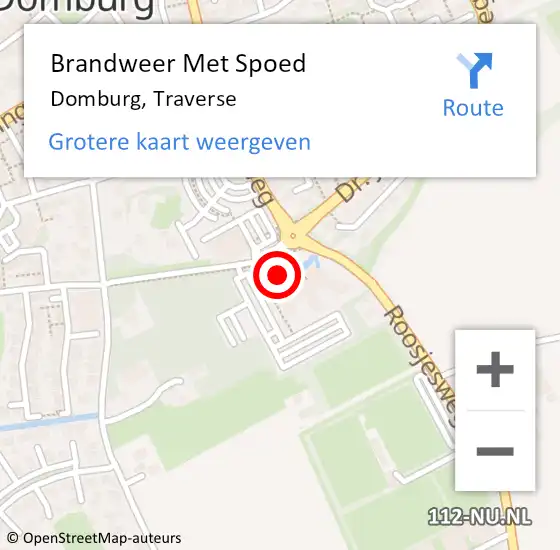 Locatie op kaart van de 112 melding: Brandweer Met Spoed Naar Domburg, Traverse op 23 juni 2016 14:07