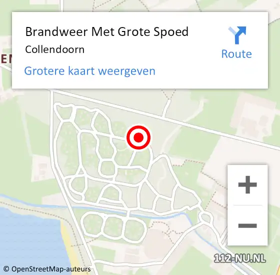 Locatie op kaart van de 112 melding: Brandweer Met Grote Spoed Naar Collendoorn op 24 juni 2016 02:14