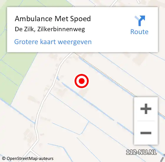 Locatie op kaart van de 112 melding: Ambulance Met Spoed Naar De Zilk, Zilkerbinnenweg op 24 juni 2016 03:41