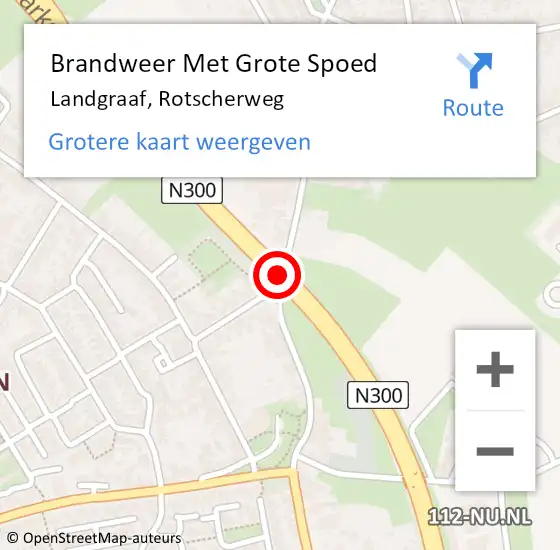 Locatie op kaart van de 112 melding: Brandweer Met Grote Spoed Naar Landgraaf, Rotscherweg op 26 juni 2016 06:02