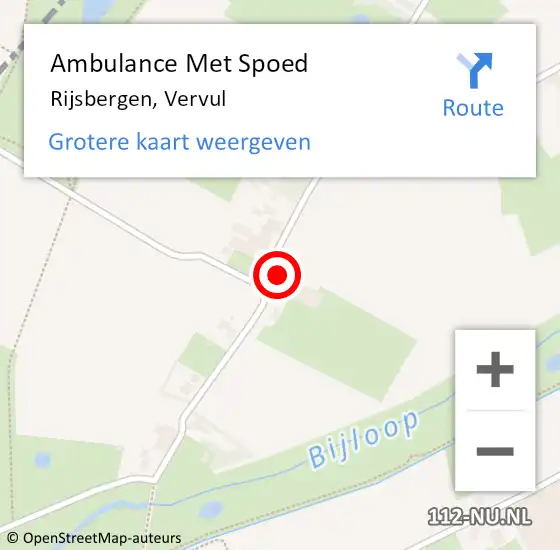 Locatie op kaart van de 112 melding: Ambulance Met Spoed Naar Rijsbergen, Vervul op 30 juni 2016 19:25