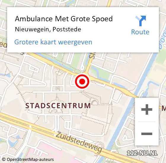 Locatie op kaart van de 112 melding: Ambulance Met Grote Spoed Naar Nieuwegein, Poststede op 2 juli 2016 22:43