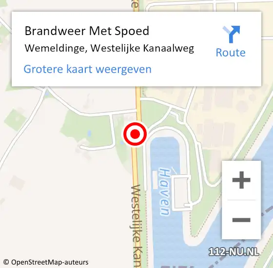 Locatie op kaart van de 112 melding: Brandweer Met Spoed Naar Wemeldinge, Westelijke Kanaalweg op 7 juli 2016 21:28