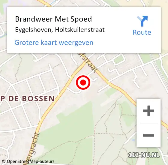 Locatie op kaart van de 112 melding: Brandweer Met Spoed Naar Eygelshoven, Holtskuilenstraat op 8 juli 2016 23:33