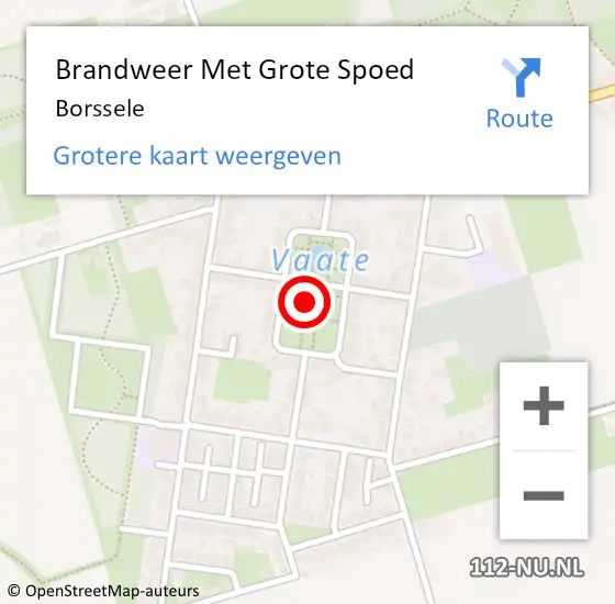 Locatie op kaart van de 112 melding: Brandweer Met Grote Spoed Naar Borssele op 17 juli 2016 12:04