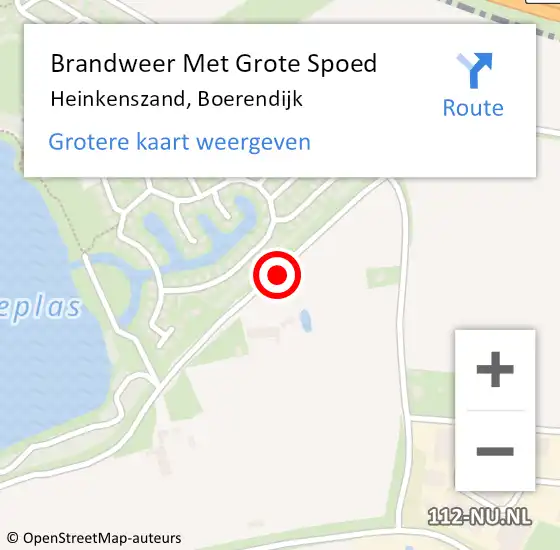 Locatie op kaart van de 112 melding: Brandweer Met Grote Spoed Naar Heinkenszand, Boerendijk op 18 juli 2016 17:28