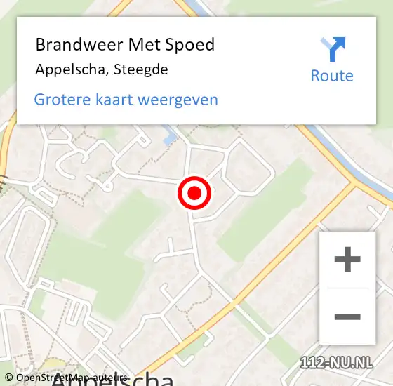 Locatie op kaart van de 112 melding: Brandweer Met Spoed Naar Appelscha, Steegde op 28 juli 2016 09:27