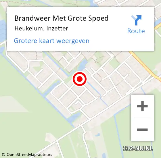 Locatie op kaart van de 112 melding: Brandweer Met Grote Spoed Naar Heukelum, Inzetter op 30 juli 2016 04:49