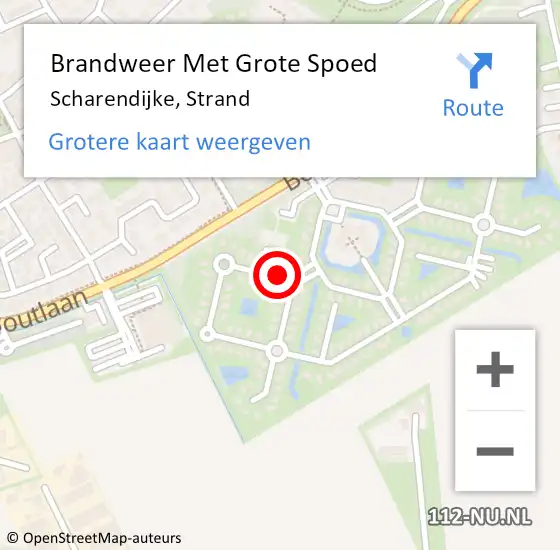 Locatie op kaart van de 112 melding: Brandweer Met Grote Spoed Naar Scharendijke, Strand op 3 augustus 2016 18:31